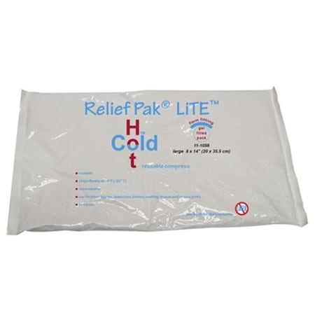 Fabrication Enterprises 8 x 14 in. Relief Pak Lite Reusable Hot & Cold Pack, 12PK FA129179